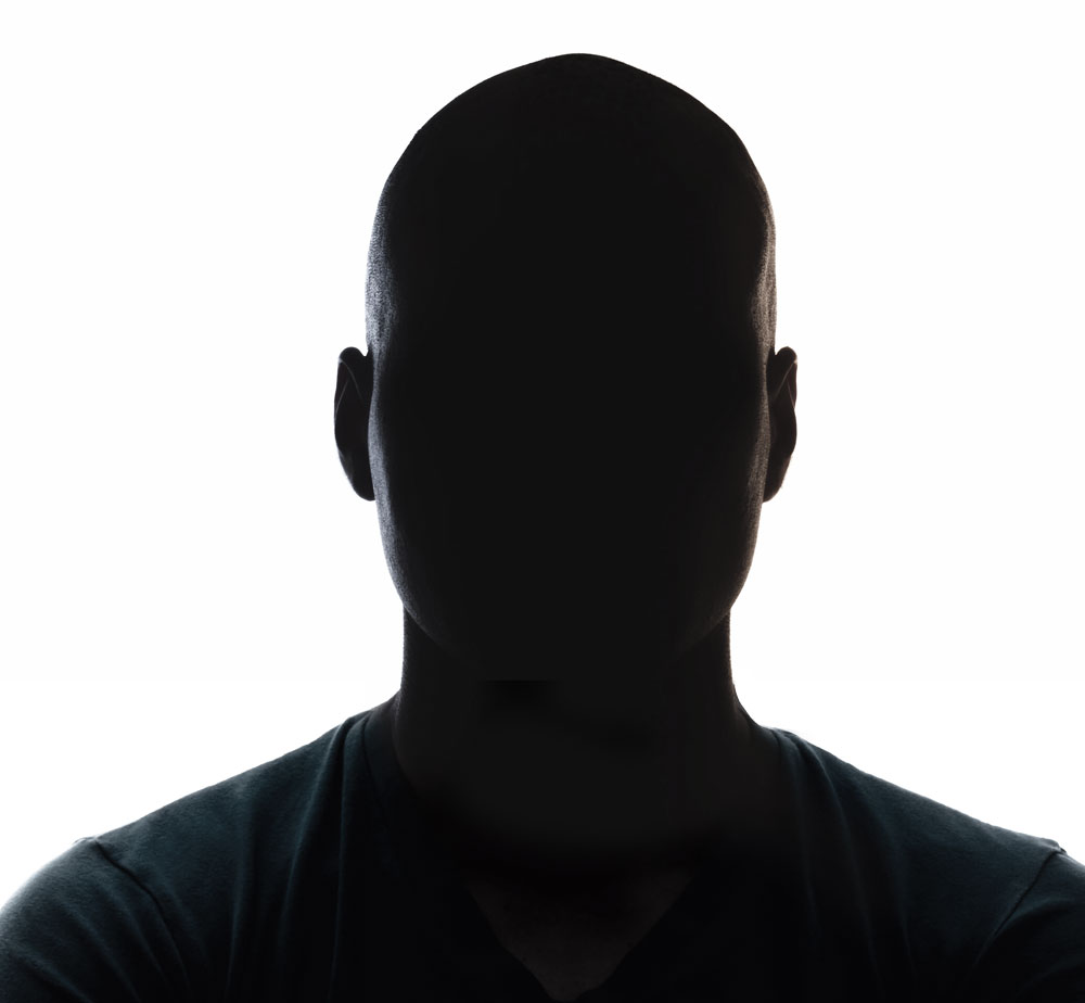 A silhouette of victim number 2 of Errol Damelin